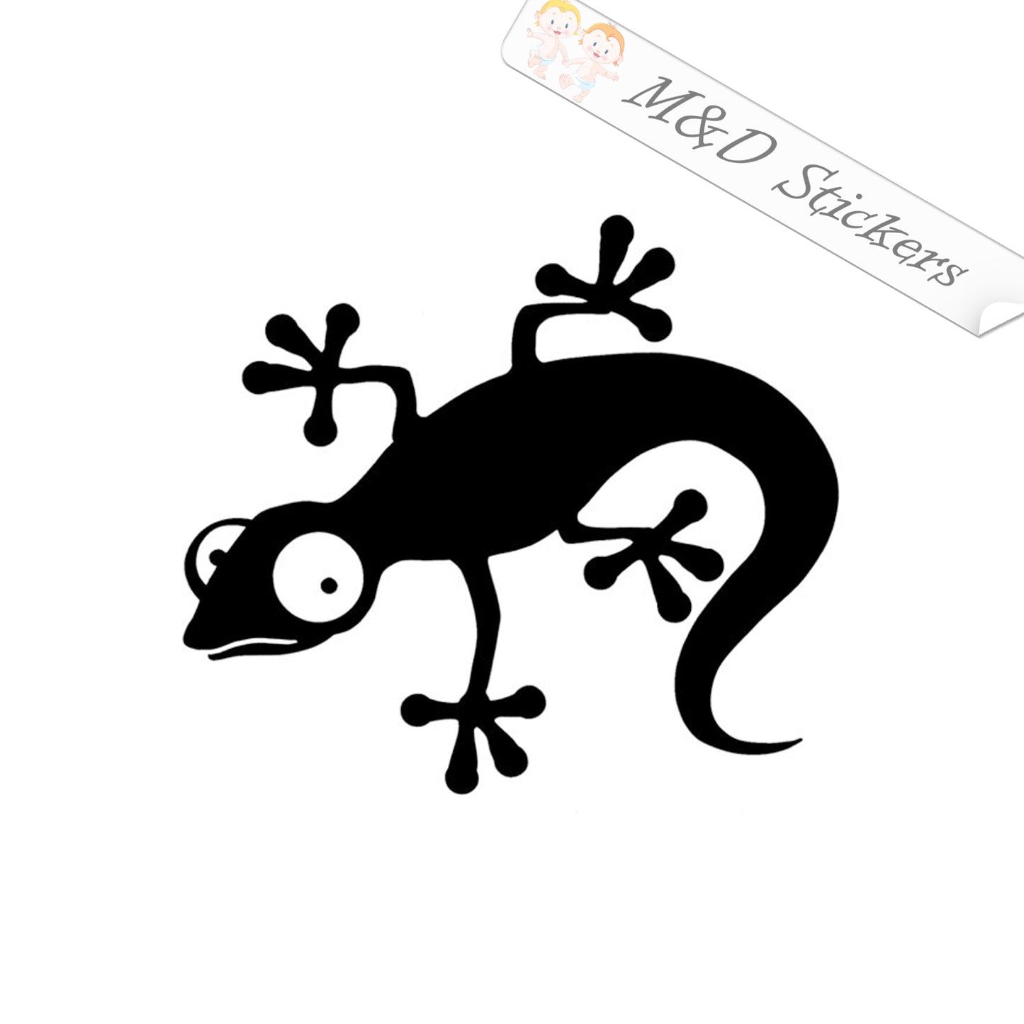 2x Lizzard Vinyl Decal Sticker Different colors & size for Cars/Bikes/Windows