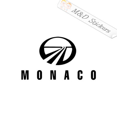 2x Monaco Coach RV Trailers Logo Vinyl Decal Sticker Different colors & size for Cars/Bikes/Windows