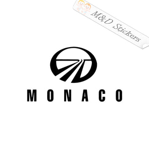 2x Monaco Coach RV Trailers Logo Vinyl Decal Sticker Different colors & size for Cars/Bikes/Windows