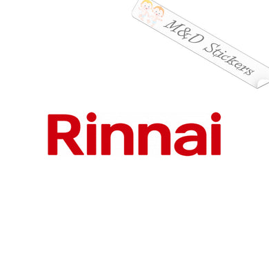 2x Rinnai water heaters Logo Vinyl Decal Sticker Different colors & size for Cars/Bikes/Windows