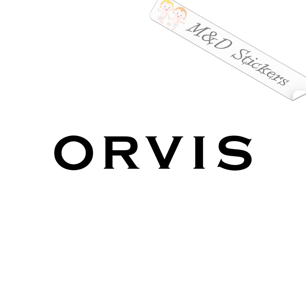 2x Orvis Fishing Rods Vinyl Decal Sticker Different colors & size for Cars/Bikes/Windows