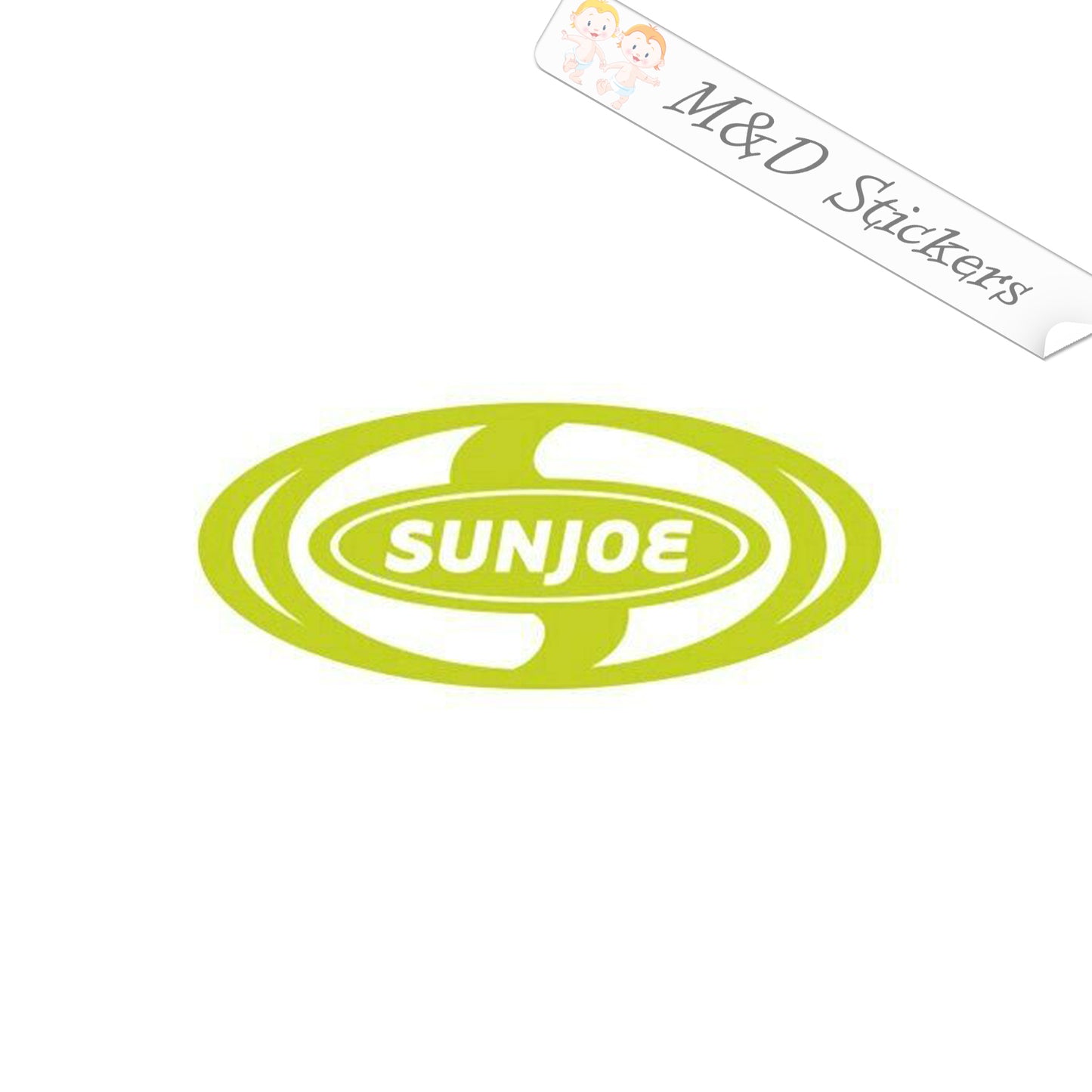 2x Sunjoe Logo Vinyl Decal Sticker Different colors & size for Cars/Bikes/Windows