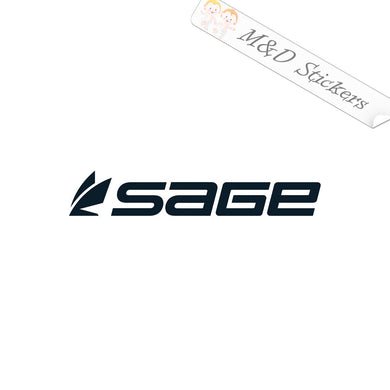 2x Sage Fishing Rods Vinyl Decal Sticker Different colors & size for Cars/Bikes/Windows