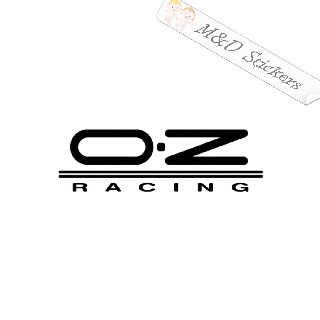 2x OZ racing Vinyl Decal Sticker Different colors & size for Cars/Bikes/Windows