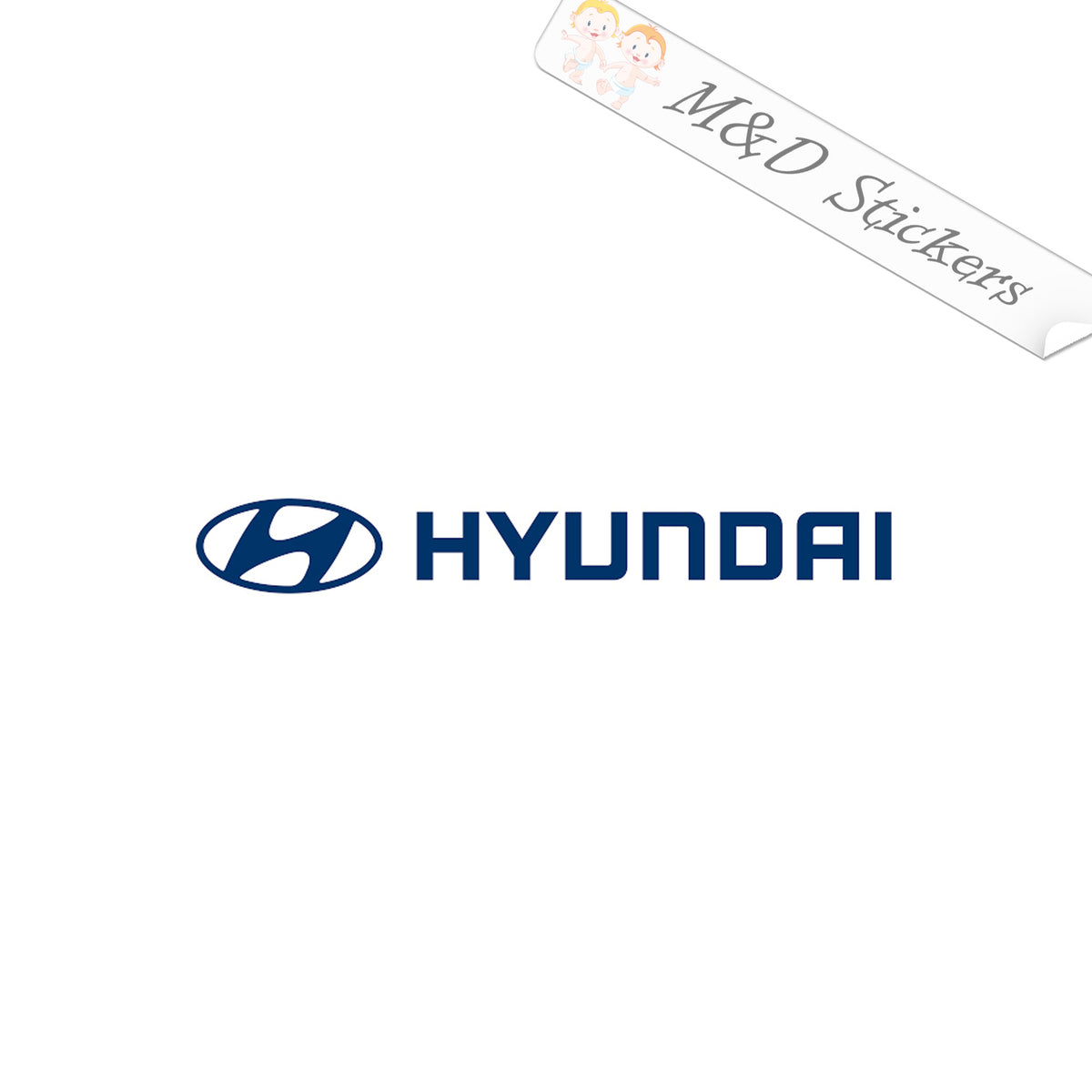 2x Hyundai Logo Vinyl Decal Sticker Different colors & size for Cars/B ...