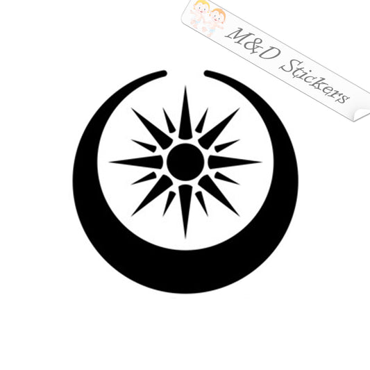 2x Macedonian Flag Vergina sun Vinyl Decal Sticker Different colors & size for Cars/Bikes/Windows