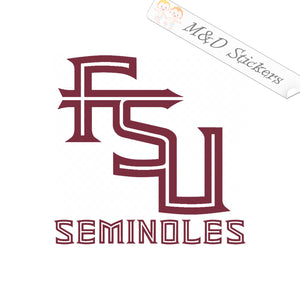 FSU Florida State University Seminoles football Logo (4.5" - 30") Vinyl Decal in Different colors & size for Cars/Bikes/Windows