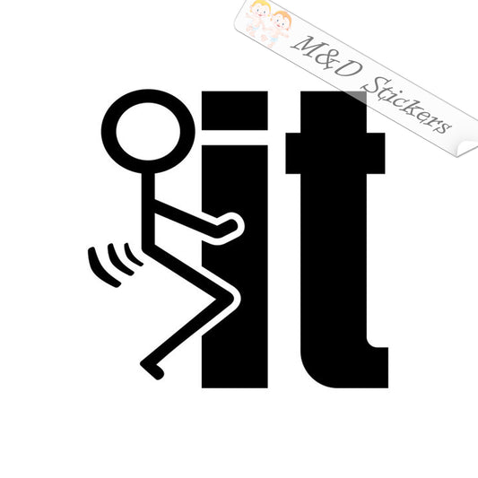 2x Fuck-it Fck It F*ck It Vinyl Decal Sticker Different colors & size for Cars/Bikes/Windows