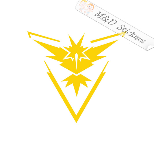 2x Pokemon Team Instinct Logo Vinyl Decal Sticker Different colors & size for Cars/Bikes/Windows