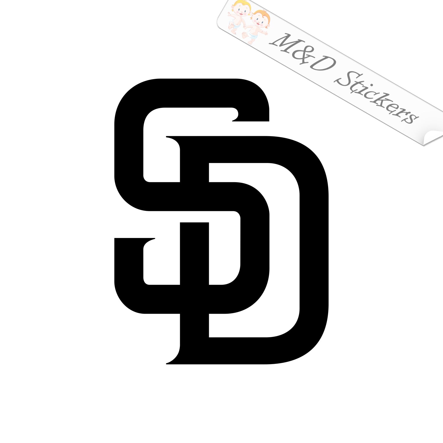 2x San Diego Padres Vinyl Decal Sticker Different colors & size for  Cars/Bikes/Windows