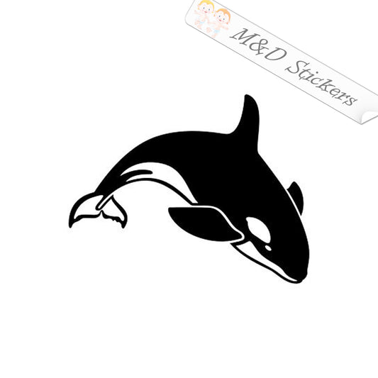 2x Orca Vinyl Decal Sticker Different colors & size for Cars/Bikes/Windows