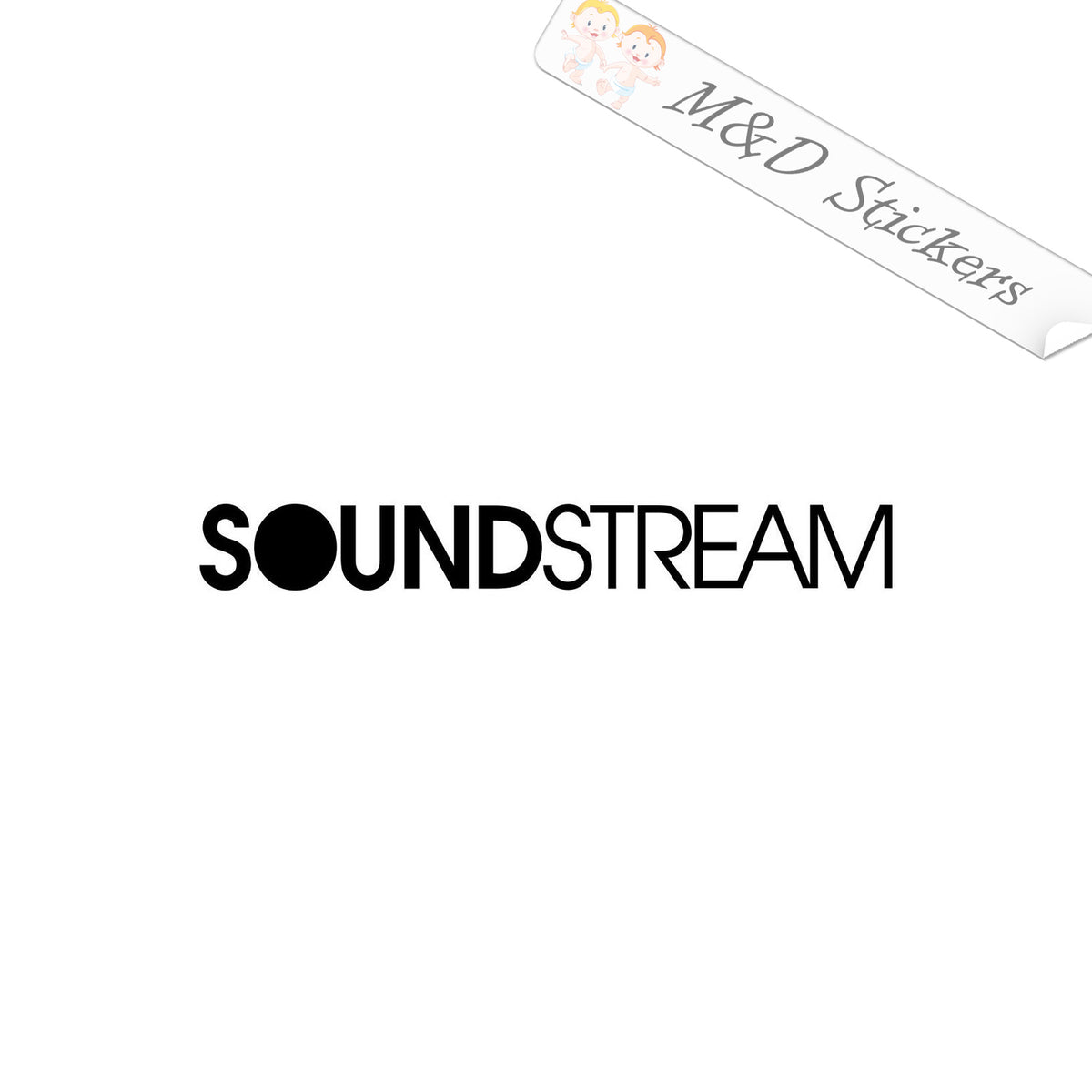 2x Soundstream Vinyl Decal Sticker Different colors & size for Cars/Bikes/ Windows