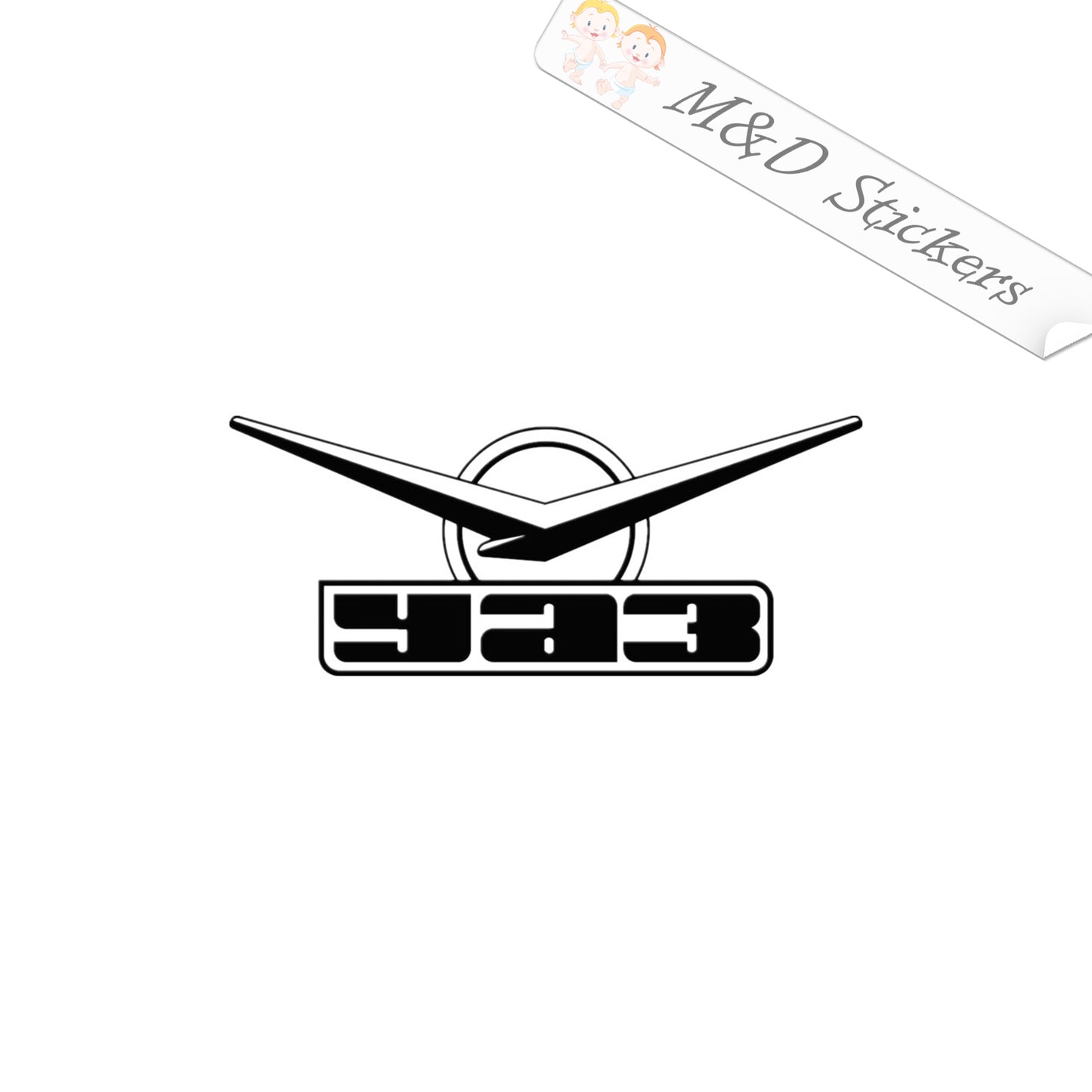 2x UAZ Russian car logo Vinyl Decal Sticker Different colors & size for Cars/Bikes/Windows