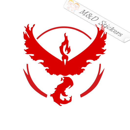 2x Pokemon Team Valor Logo Vinyl Decal Sticker Different colors & size for Cars/Bikes/Windows