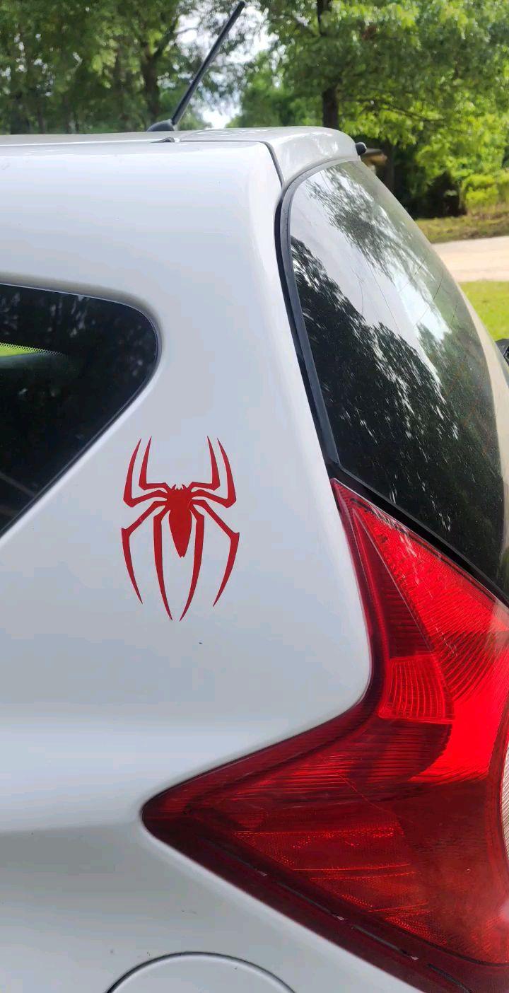 2x Spider man Vinyl Decal Sticker Different colors & size for Cars/Bikes/Windows