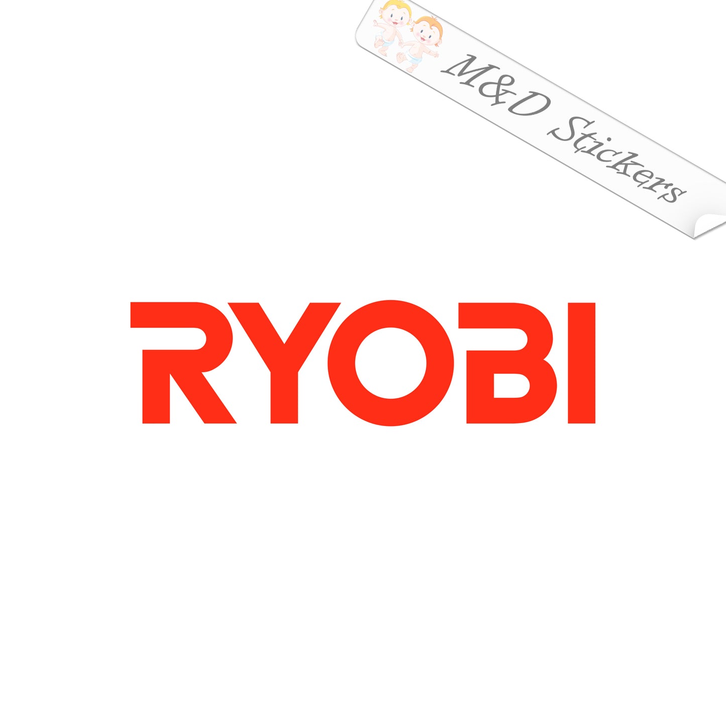 Ryobi tools Logo (4.5" - 30") Vinyl Decal in Different colors & size for Cars/Bikes/Windows