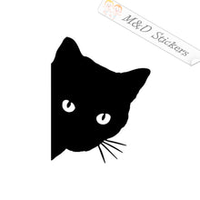 Peaking cat (4.5" - 30") Vinyl Decal in Different colors & size for Cars/Bikes/Windows