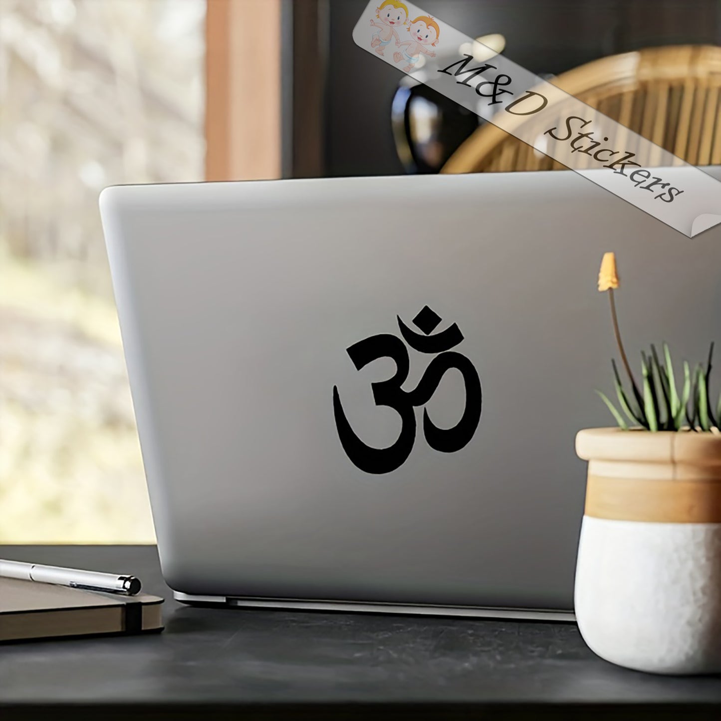 2x Hinduism Om Religion Symbol Sign Vinyl Decal Sticker Different colors & size for Cars/Bikes/Windows