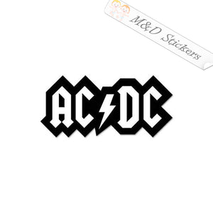 AC DC Music band Logo (4.5" - 30") Vinyl Decal in Different colors & size for Cars/Bikes/Windows