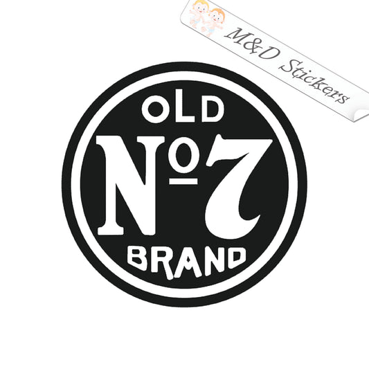 Jack Daniels Old No 7 brand Logo (4.5" - 30") Vinyl Decal in Different colors & size for Cars/Bikes/Windows