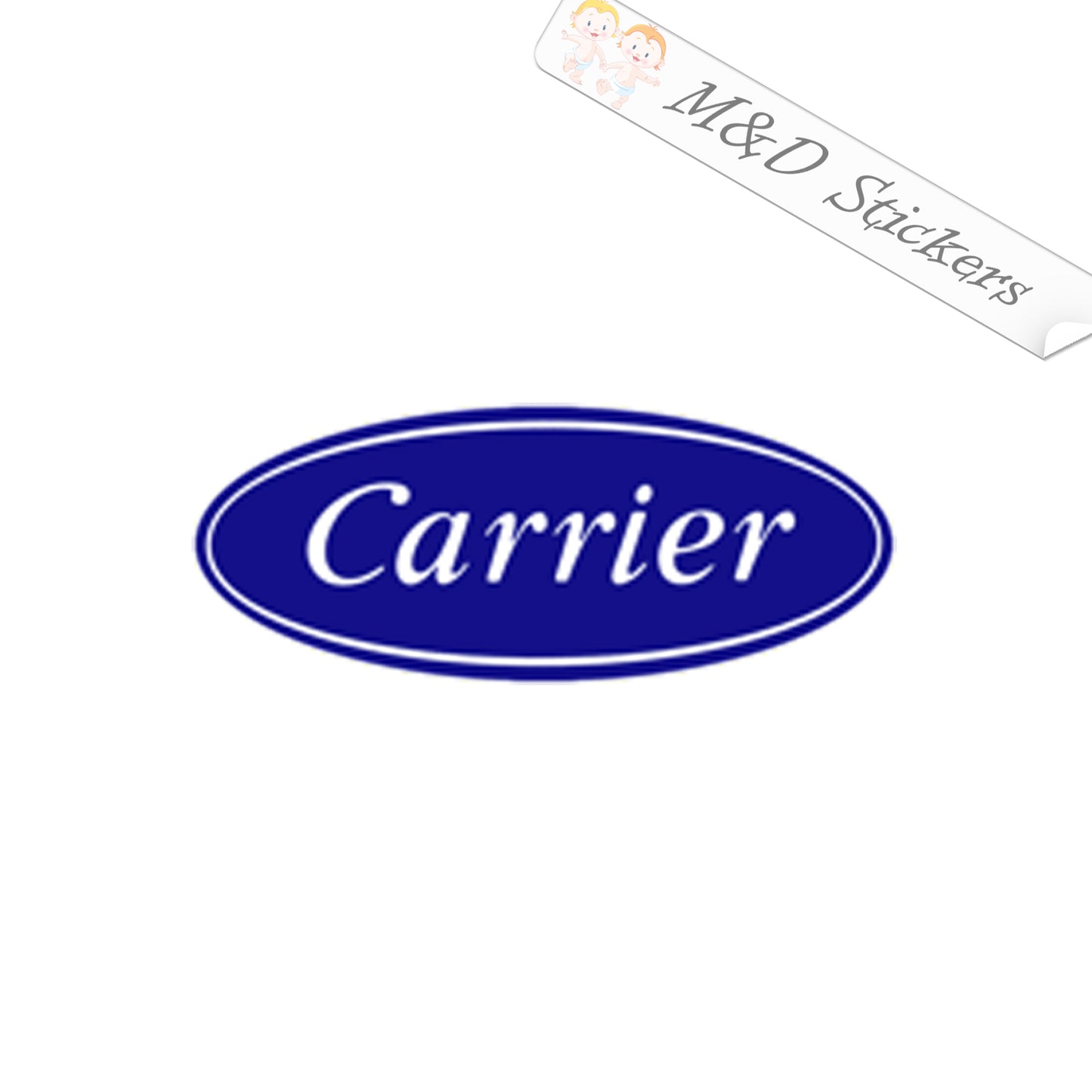 Carrier Logo (4.5" - 30") Vinyl Decal in Different colors & size for Cars/Bikes/Windows