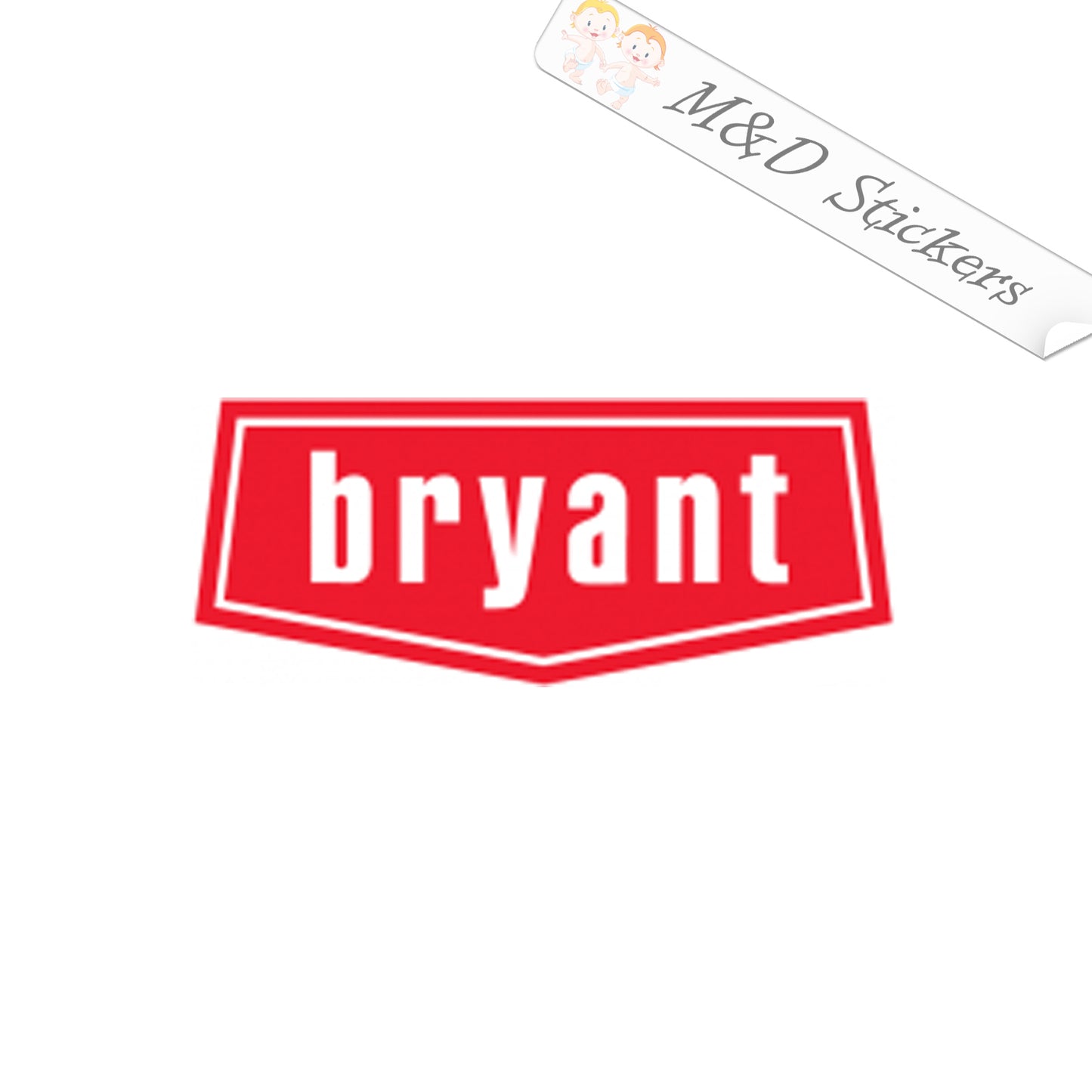 Bryant Logo (4.5" - 30") Vinyl Decal in Different colors & size for Cars/Bikes/Windows