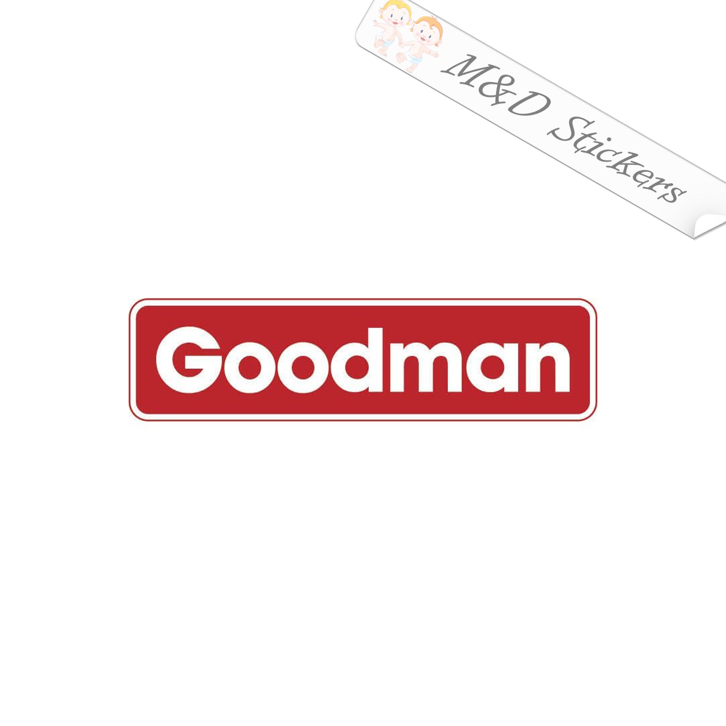 Goodman Logo (4.5" - 30") Vinyl Decal in Different colors & size for Cars/Bikes/Windows