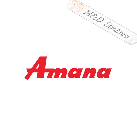 Amana Logo (4.5" - 30") Vinyl Decal in Different colors & size for Cars/Bikes/Windows