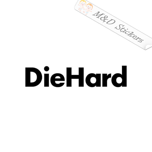 DieHard Logo (4.5" - 30") Vinyl Decal in Different colors & size for Cars/Bikes/Windows