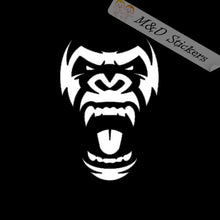 Gorilla Head Ape Monkey (4.5" - 30") Vinyl Decal in Different colors & size for Cars/Bikes/Windows