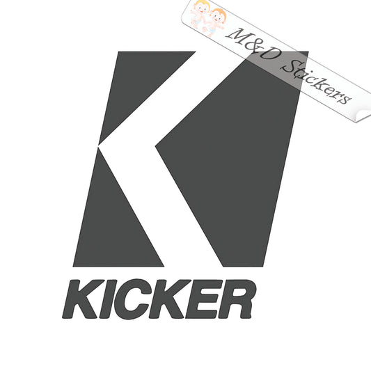 Kicker Audio Logo (4.5" - 30") Vinyl Decal in Different colors & size for Cars/Bikes/Windows