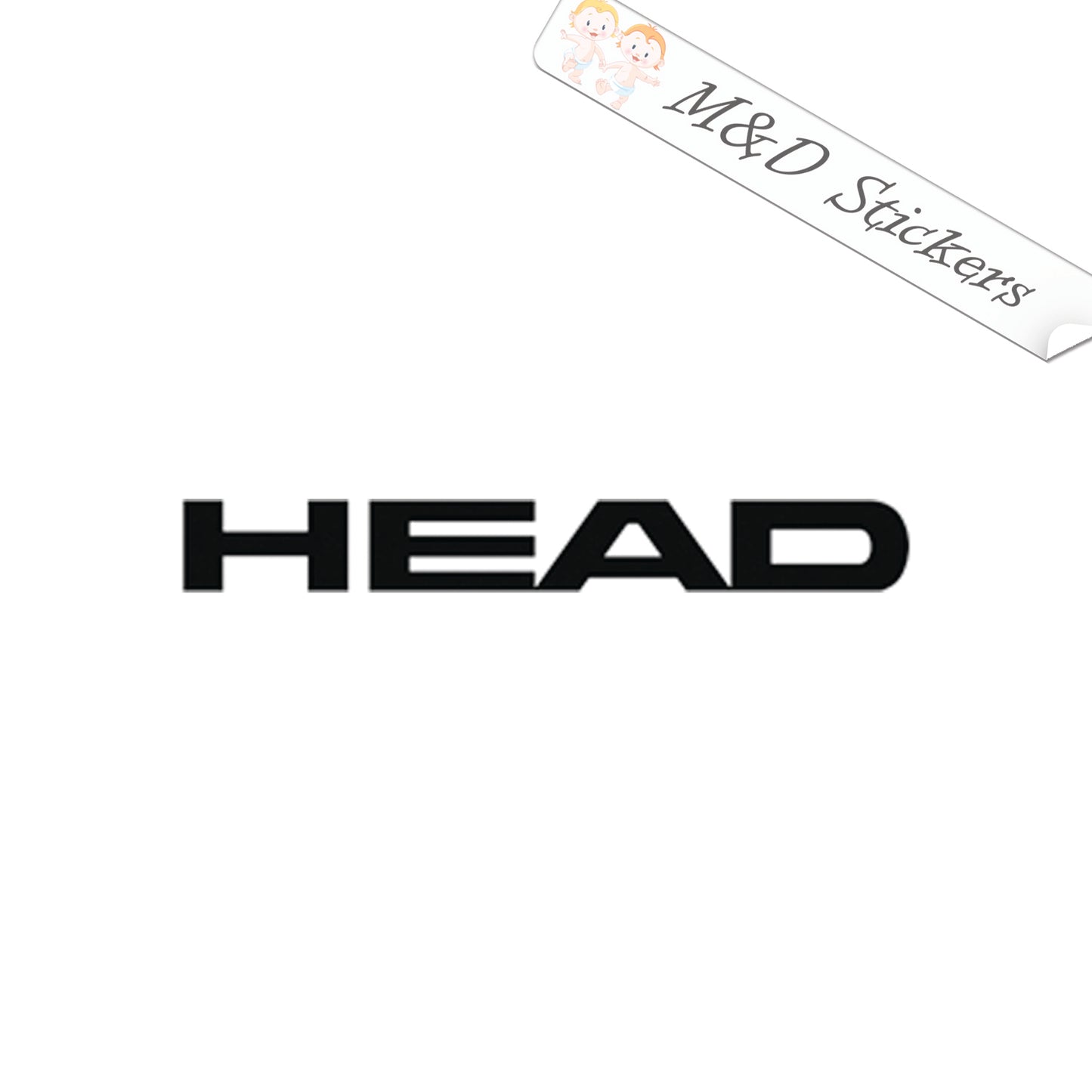 Head tennis emblem Logo (4.5" - 30") Vinyl Decal in Different colors & size for Cars/Bikes/Windows