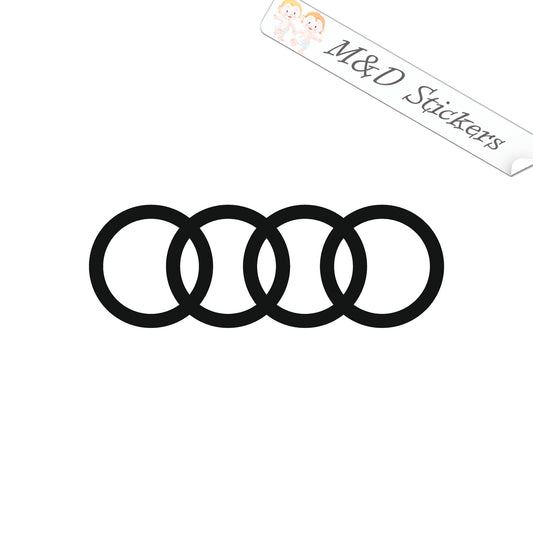 Audi Logo (4.5" - 30") Vinyl Decal in Different colors & size for Cars/Bikes/Windows