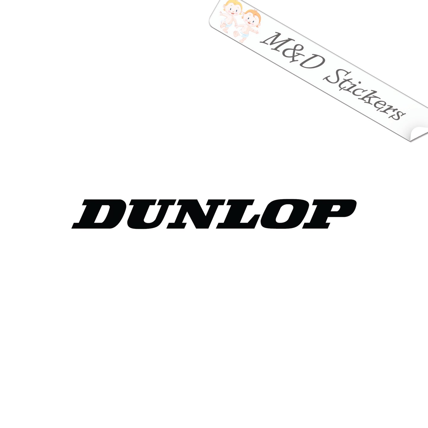Dunlop tennis emblem Logo (4.5" - 30") Vinyl Decal in Different colors & size for Cars/Bikes/Windows