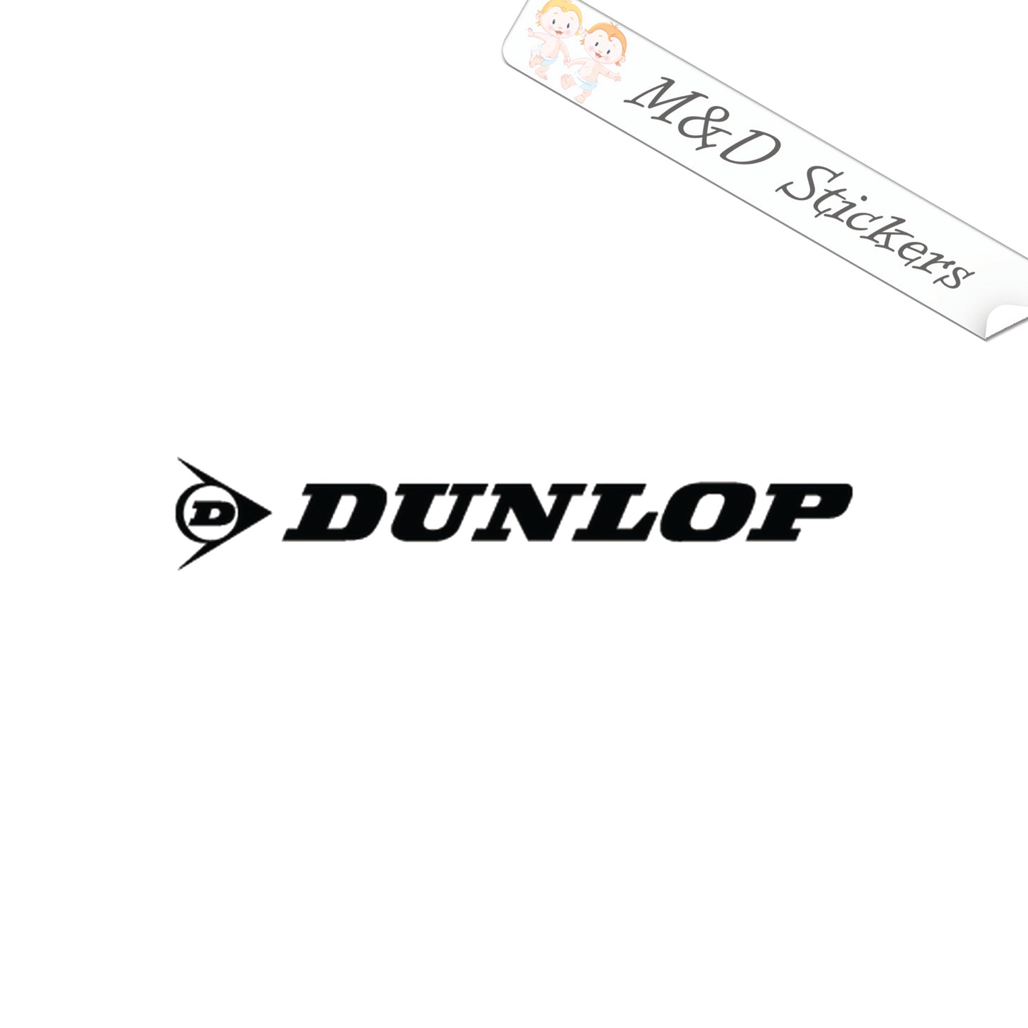 Dunlop tennis emblem Logo (4.5" - 30") Vinyl Decal in Different colors & size for Cars/Bikes/Windows