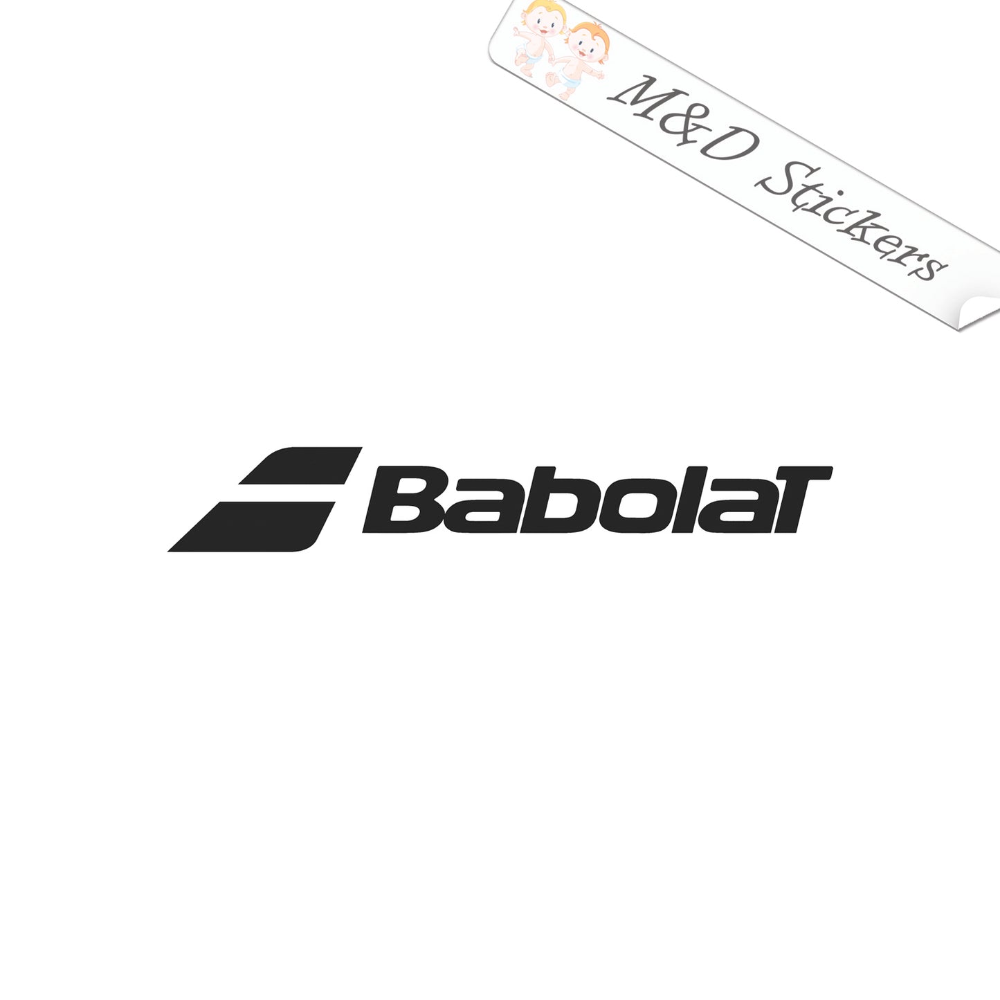 Babolat tennis emblem Logo (4.5" - 30") Vinyl Decal in Different colors & size for Cars/Bikes/Windows