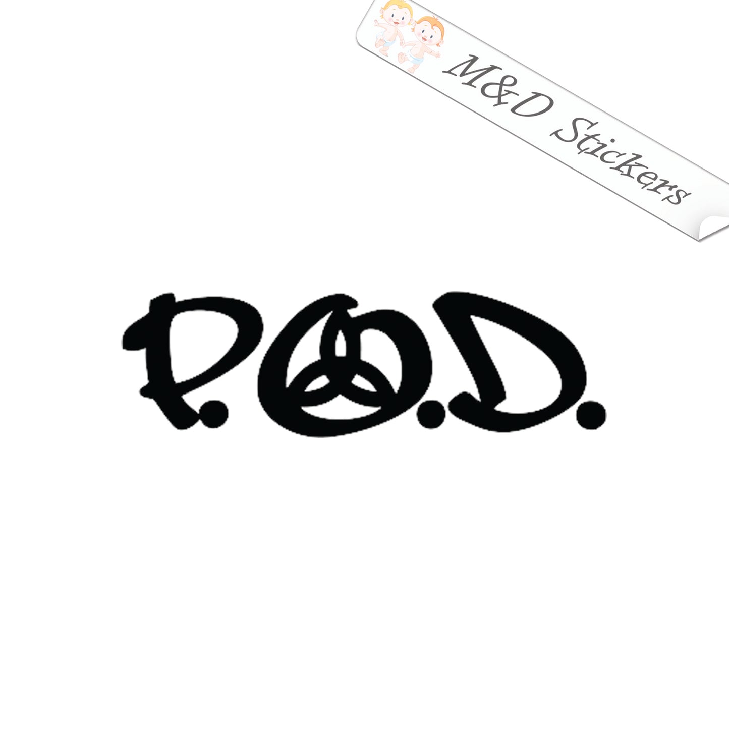 POD P.O.D. Music band Logo (4.5" - 30") Vinyl Decal in Different colors & size for Cars/Bikes/Windows (Copy)