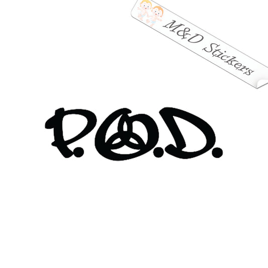 POD P.O.D. Music band Logo (4.5" - 30") Vinyl Decal in Different colors & size for Cars/Bikes/Windows (Copy)