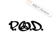 POD P.O.D. Music band Logo (4.5" - 30") Vinyl Decal in Different colors & size for Cars/Bikes/Windows (Copy)