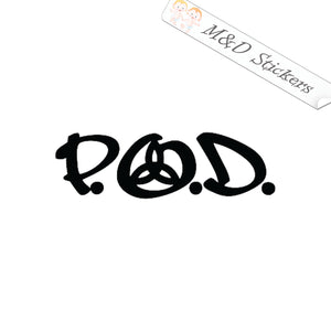 POD P.O.D. Music band Logo (4.5" - 30") Vinyl Decal in Different colors & size for Cars/Bikes/Windows (Copy)