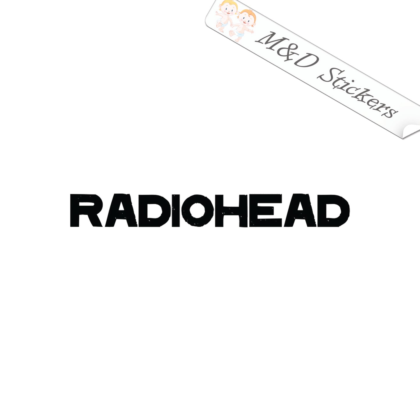 Radiohead Music band Logo (4.5" - 30") Vinyl Decal in Different colors & size for Cars/Bikes/Windows