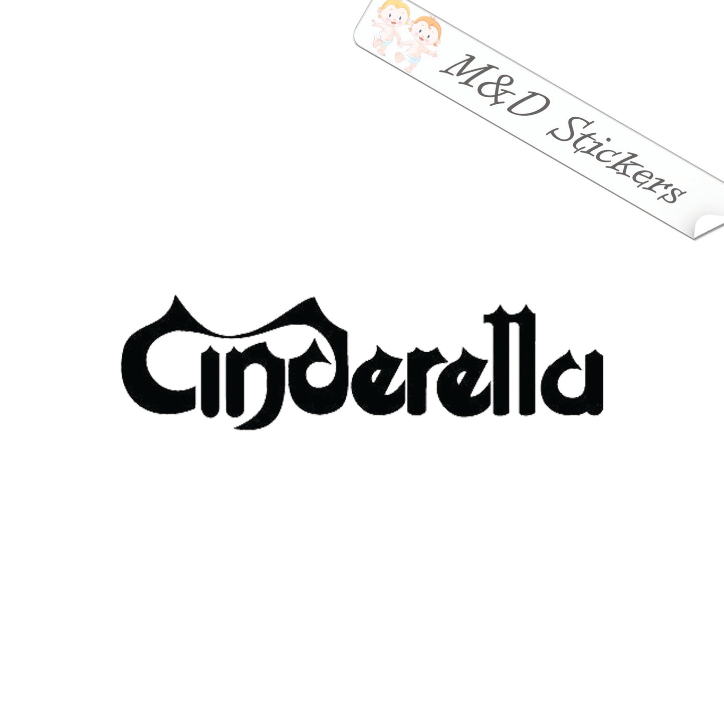 Cinderella Music band Logo (4.5" - 30") Vinyl Decal in Different colors & size for Cars/Bikes/Windows