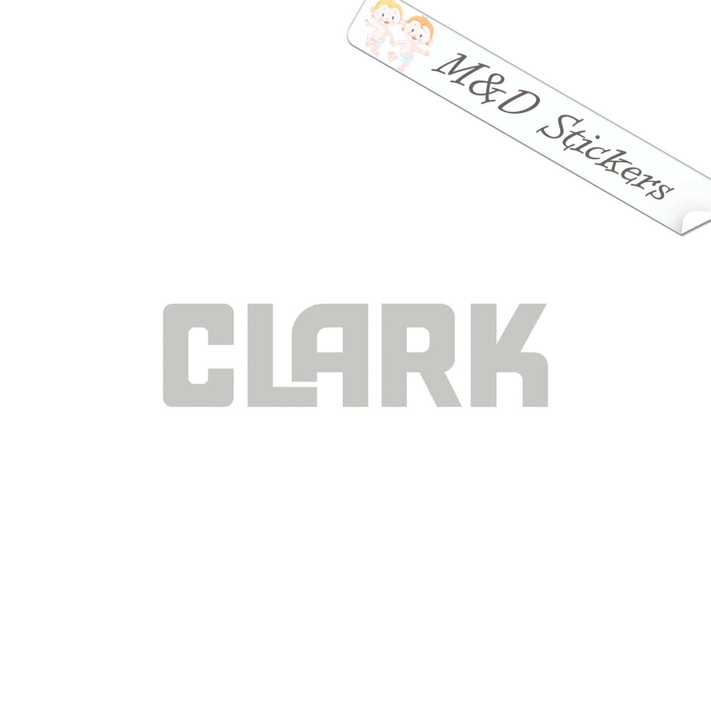 Clark Forklifts Logo (4.5" - 30") Vinyl Decal in Different colors & size for Cars/Bikes/Windows