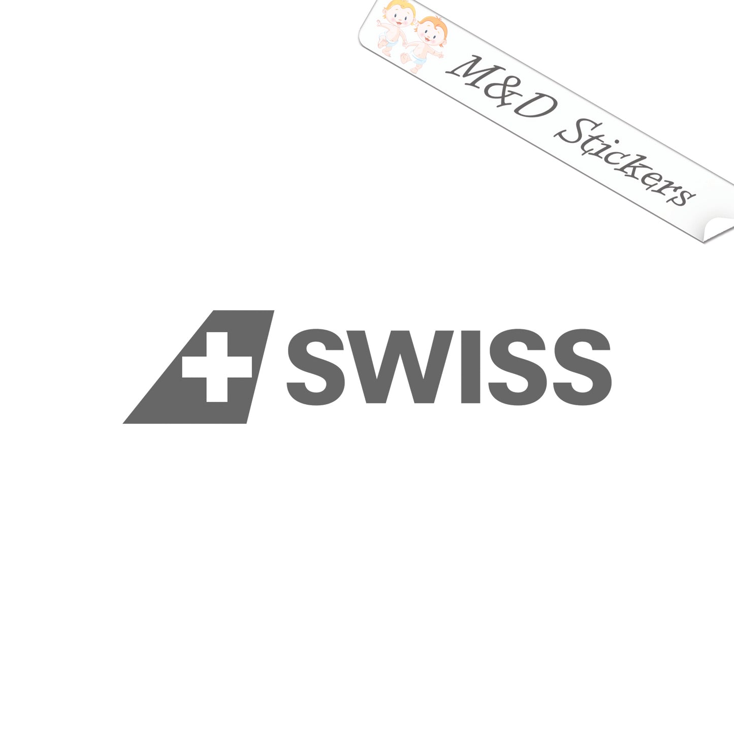 Swiss International airlines Logo (4.5" - 30") Vinyl Decal in Different colors & size for Cars/Bikes/Windows