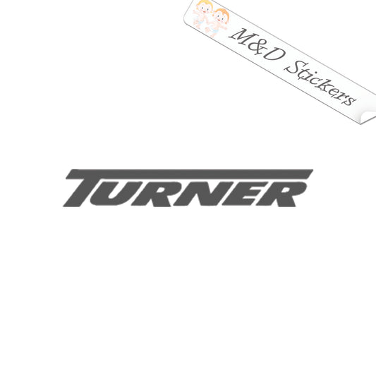Turner Bicycles Logo (4.5" - 30") Vinyl Decal in Different colors & size for Cars/Bikes/Windows