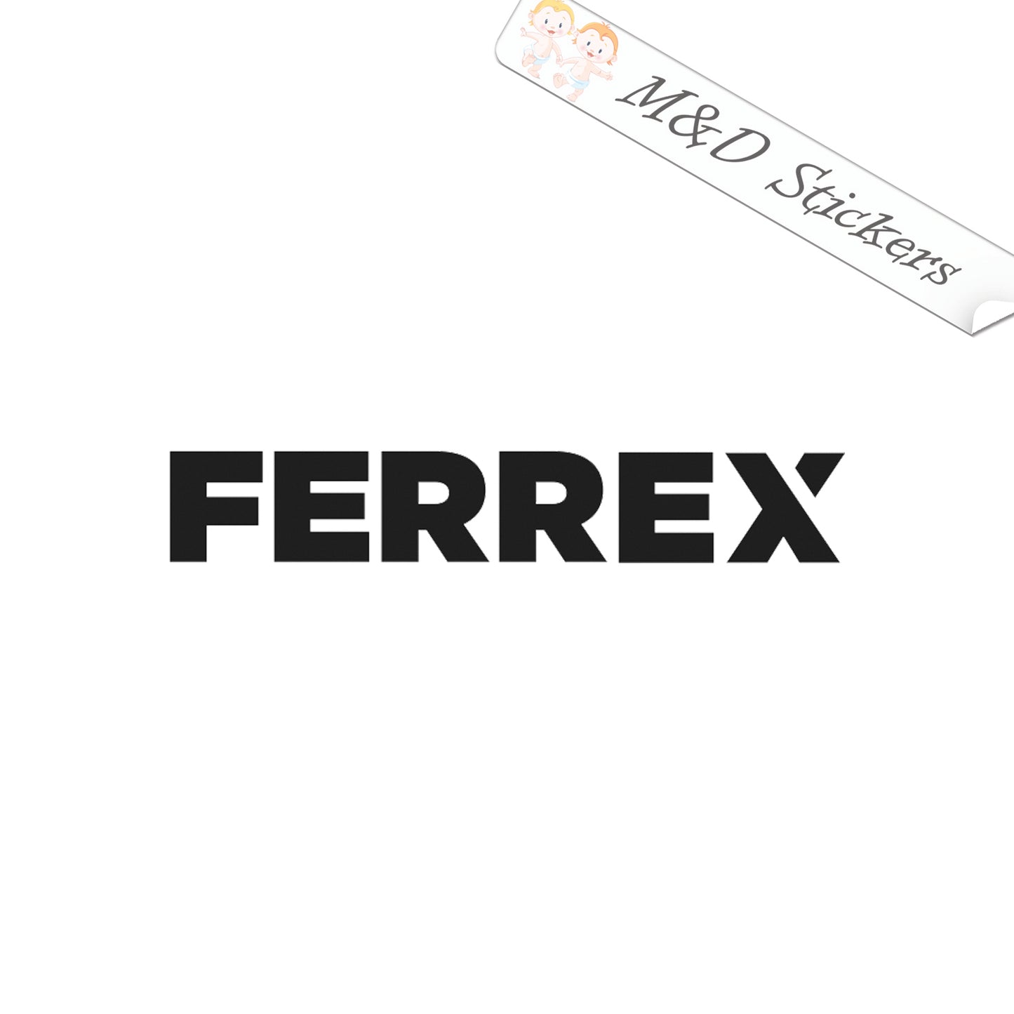 Ferrex tools Logo (4.5" - 30") Vinyl Decal in Different colors & size for Cars/Bikes/Windows