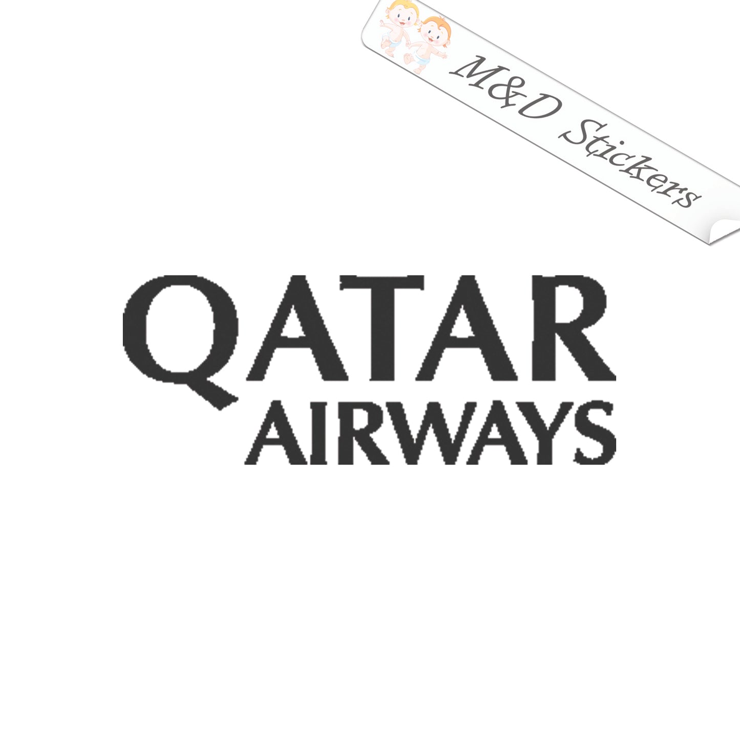 Qatar Airways airlines Logo (4.5" - 30") Vinyl Decal in Different colors & size for Cars/Bikes/Windows