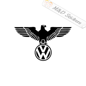 Volkswagen Eagle Logo (4.5" - 30") Vinyl Decal in Different colors & size for Cars/Bikes/Windows