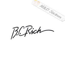 BC Rich guitars Logo (4.5" - 30") Vinyl Decal in Different colors & size for Cars/Bikes/Windows