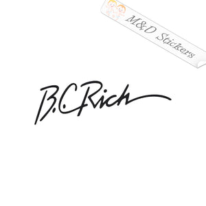 BC Rich guitars Logo (4.5" - 30") Vinyl Decal in Different colors & size for Cars/Bikes/Windows